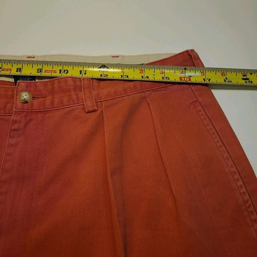 Vintage Polo Ralph Lauren Pants Mens 34 (33X27) Salmon Chino Pleated Preppy
